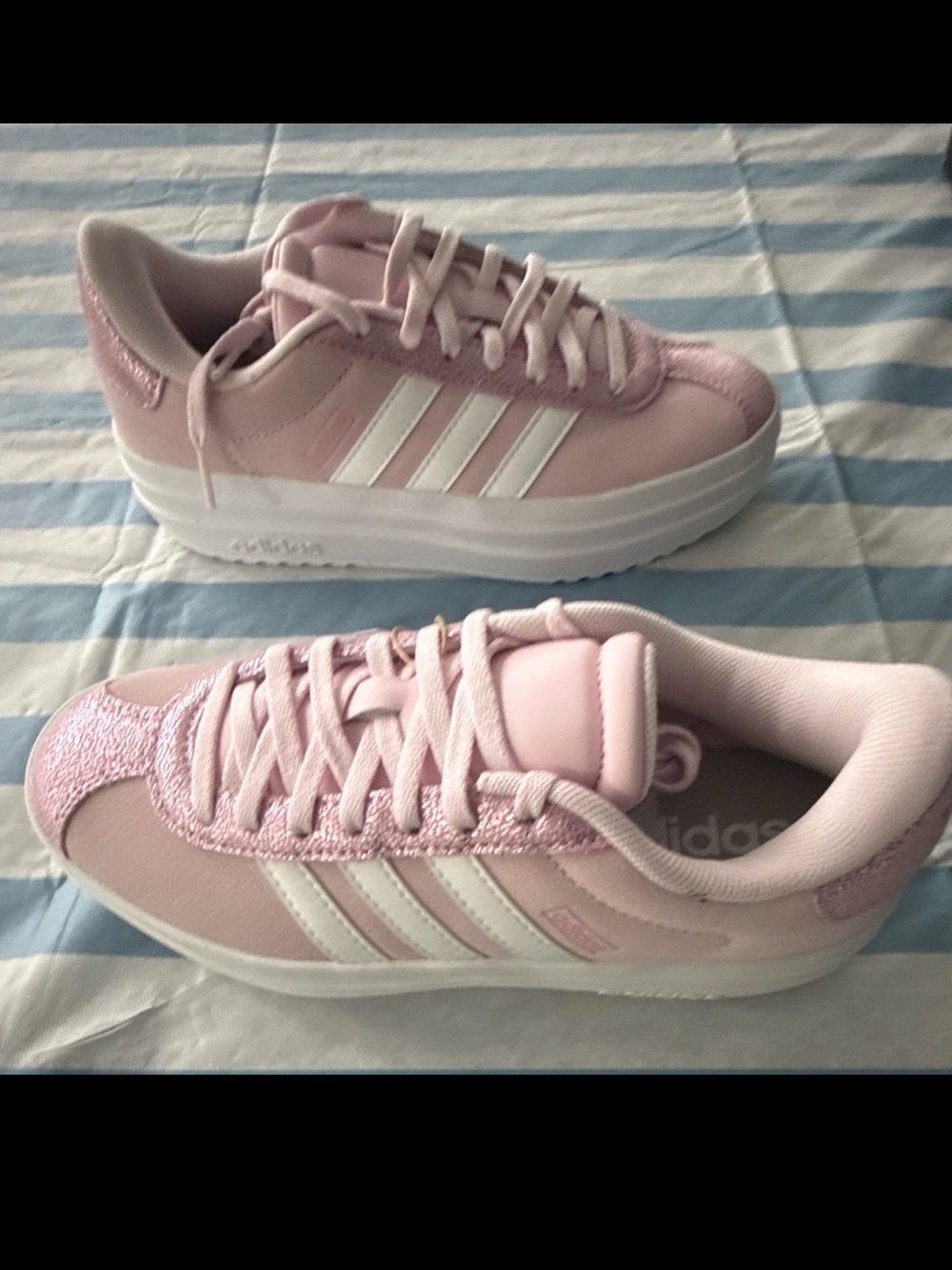 Adidas VL Court Bold J JS3478 Platform Sneakers - 3.5Y / 5 Women’s